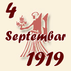 Devica, 4 Septembar 1919.