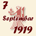 Devica, 7 Septembar 1919.