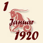 Jarac, 1 Januar 1920.