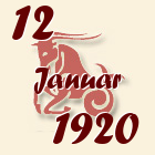 Jarac, 12 Januar 1920.