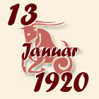 Jarac, 13 Januar 1920.