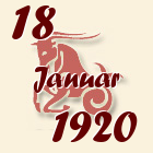 Jarac, 18 Januar 1920.
