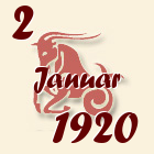 Jarac, 2 Januar 1920.