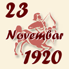 Strelac, 23 Novembar 1920.