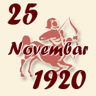 Strelac, 25 Novembar 1920.