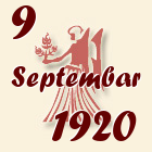 Devica, 9 Septembar 1920.