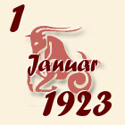 Jarac, 1 Januar 1923.