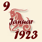 Jarac, 9 Januar 1923.