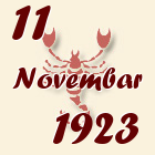 Škorpija, 11 Novembar 1923.
