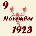Škorpija, 9 Novembar 1923.