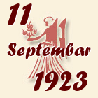 Devica, 11 Septembar 1923.