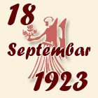 Devica, 18 Septembar 1923.