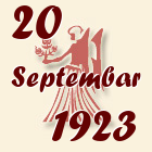 Devica, 20 Septembar 1923.