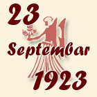 Devica, 23 Septembar 1923.