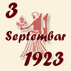 Devica, 3 Septembar 1923.