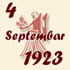 Devica, 4 Septembar 1923.