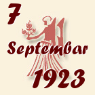 Devica, 7 Septembar 1923.