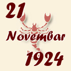 Škorpija, 21 Novembar 1924.