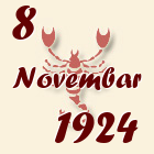 Škorpija, 8 Novembar 1924.