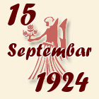 Devica, 15 Septembar 1924.