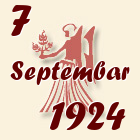 Devica, 7 Septembar 1924.