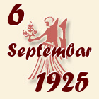 Devica, 6 Septembar 1925.