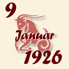 Jarac, 9 Januar 1926.