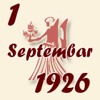 Devica, 1 Septembar 1926.