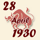 Bik, 28 April 1930.
