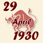 Bik, 29 April 1930.