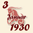 Jarac, 3 Januar 1930.