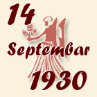 Devica, 14 Septembar 1930.