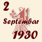 Devica, 2 Septembar 1930.