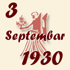 Devica, 3 Septembar 1930.