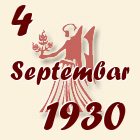 Devica, 4 Septembar 1930.