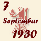 Devica, 7 Septembar 1930.