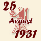 Devica, 25 Avgust 1931.