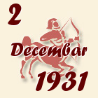 Strelac, 2 Decembar 1931.