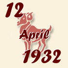 Ovan, 12 April 1932.