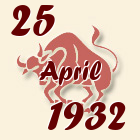 Bik, 25 April 1932.
