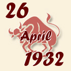 Bik, 26 April 1932.