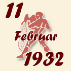 Vodolija, 11 Februar 1932.