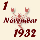 Škorpija, 1 Novembar 1932.
