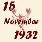 Škorpija, 15 Novembar 1932.