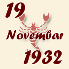Škorpija, 19 Novembar 1932.