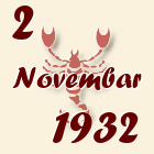 Škorpija, 2 Novembar 1932.