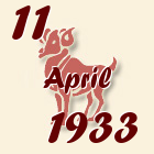 Ovan, 11 April 1933.