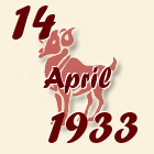 Ovan, 14 April 1933.