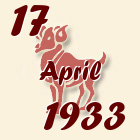 Ovan, 17 April 1933.