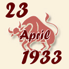 Bik, 23 April 1933.